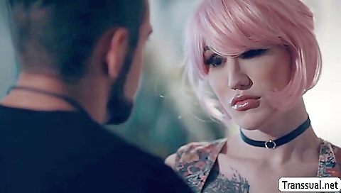 Hot redhead in a dress gets her ass and mouth penetrated