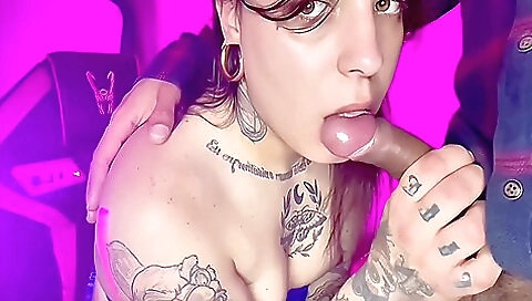 Brunette brunette with a thick ass gets fucked by a guy