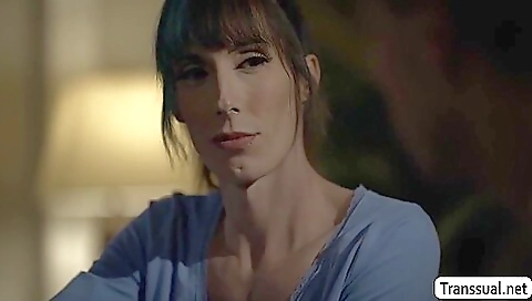 A hot blonde is getting fucked with her ass on her knees