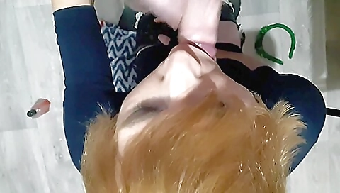 Amateur shemale with big tits gets fucked by a black man