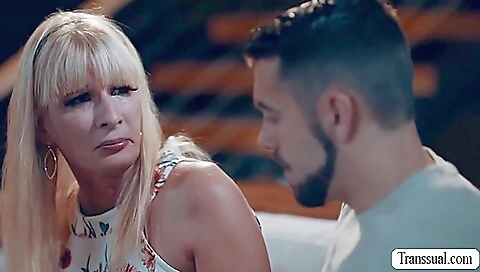 Huge stepsister is taking a large dick deep in her anus