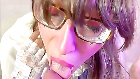 Brunette girl with a nice ass sucks and rides her partner